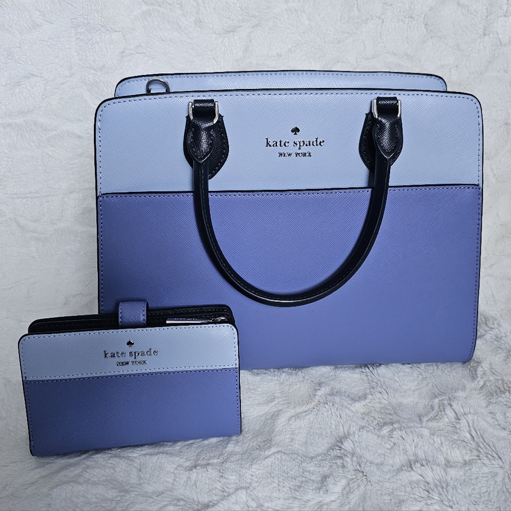 ‼️NWT Kate Spade Madison Colorblock Satchel AND Madison Bifold Wallet Set